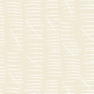 May include: A seamless pattern with white lines on a beige background. The lines are arranged in a vertical pattern, with some lines crossing over others.