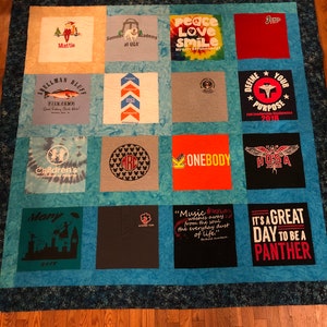 Custom T-shirt Quilts deposit Return Shipping and Extra Labor Will Be ...