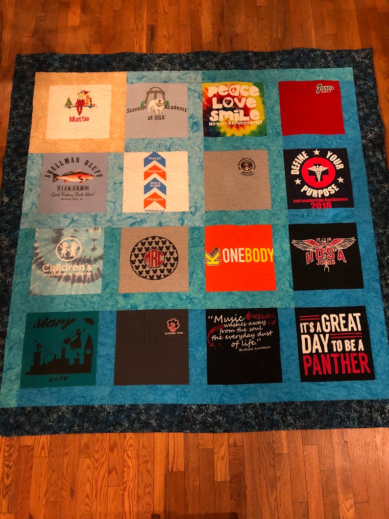 Custom T-shirt Quilts deposit Return shipping and extra labor will be added to the final invoice. Bild 9