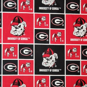 Red/Black Georgia-priced by the 1/2 yard, cut to order 71021