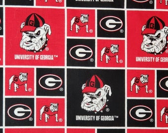 Red/Black Georgia-priced by the 1/2 yard, cut to order 71021