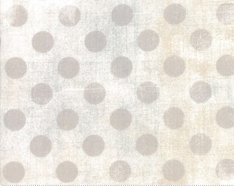 Grunge Hits The Spot in White Paper (by Moda)  priced by 1/2 yard, cut to order 60076