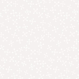 May include: A seamless pattern with a white background and a repeating pattern of white starburst shapes.