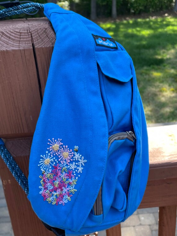 Hand Embroidered KAVU Rope Bags and 