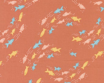 Noahs Ark Fishy Fish Multiple colors  (Stacy Iest Hsu by Moda) priced by 1/2 yard, cut to order 30046