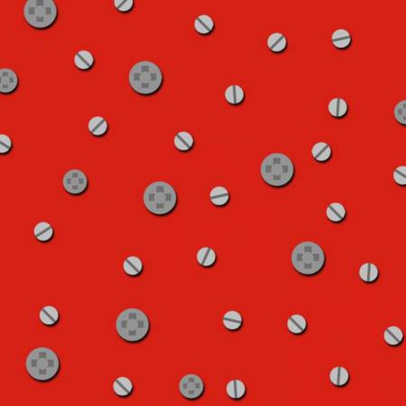 Construction Dots red-priced by the 1/2 yard, cut to order 30007 image 1