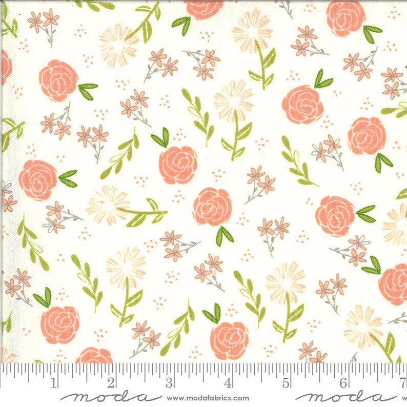 Balboa Wild Rose multiple colors from Moda by Sheri and Chesi -priced by the 12 yard cut in on piece 201068