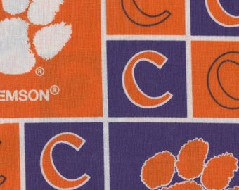 University of Clemson College Fabric-priced by the 1/2 yard, cut to order 71038