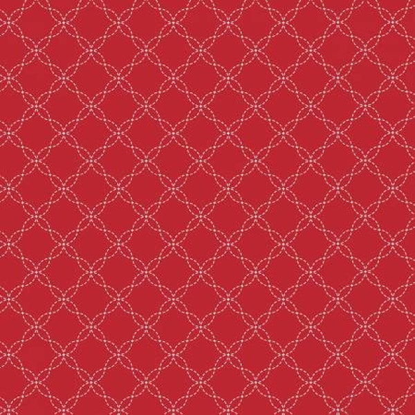 Rotes Gitter, Kimberbell Basics von Kim Christopherson Collection – Preis pro 1/2 Yard, Zuschnitt auf Bestellung 40009