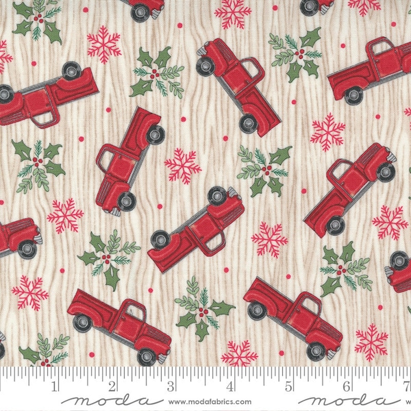 Home Sweet Holidays Trucks from Deb Strain, multiple colors (by Moda) priced by the 1/2 yard, cut to order 10151
