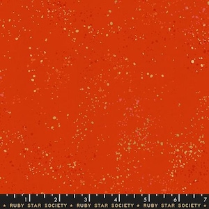 Speckled Metallic Warm Red  (by Moda Ruby Star)-priced by the 1/2 yard, cut to order 85006