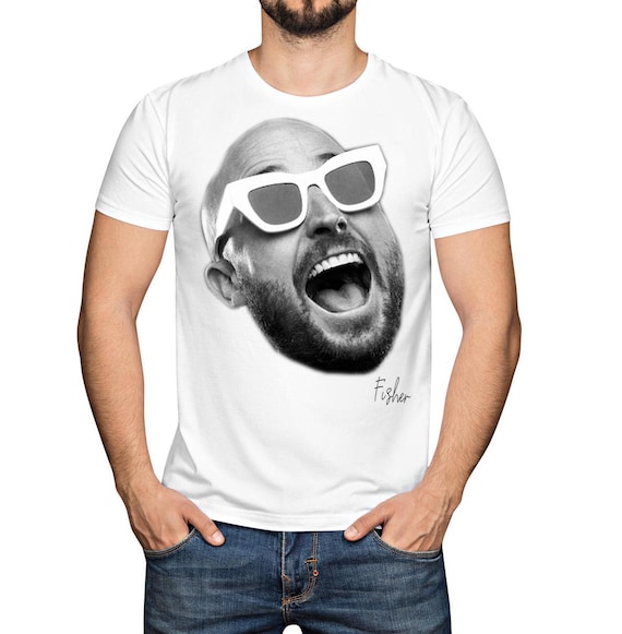 Fisher DJ Face Tee - EDM Festival Shirt - Etsy