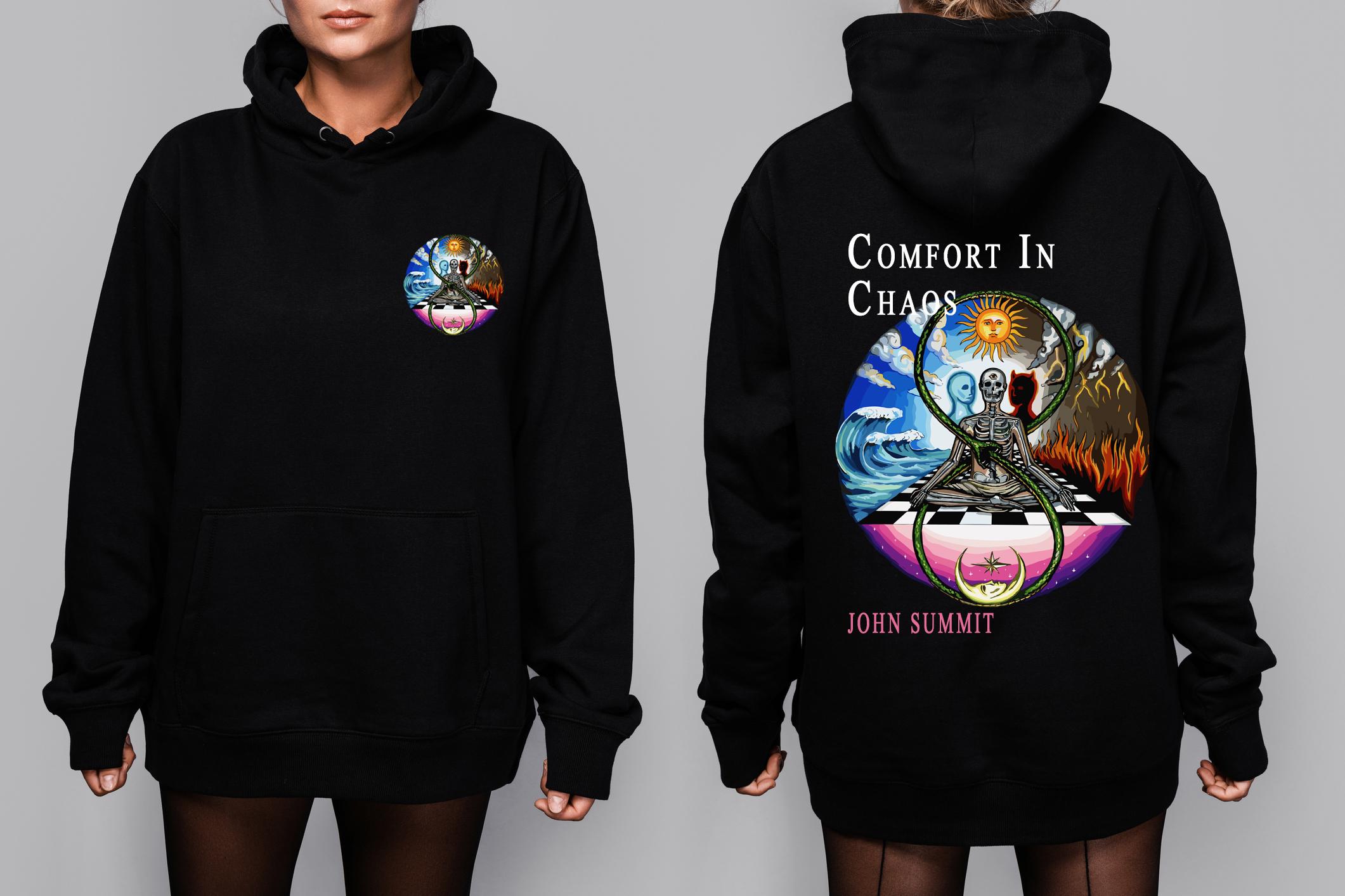 Comfort in Chaos Logo Hoodie John Summit EDM Winter Clothing