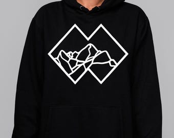 Experts Only Mountain Graphic Hoodie - Rave Techno EDM Sweatshirt