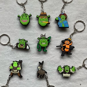 Shrek Keyrings/Keychains | cartoon cute emo kids goth fun kawaii minecraft japan kitsch 90s