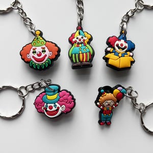Clown Themed Keychains | Keyrings | Funny Circus Comedy