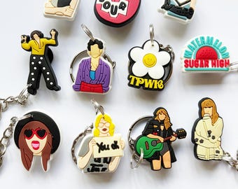Pop Star Keychains / Keyrings | Boyband Girlband Singer Music