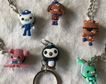 Octonauts Keyrings/Keychains | cartoon cute emo kids goth fun jake finn minec japan kitsch 90s