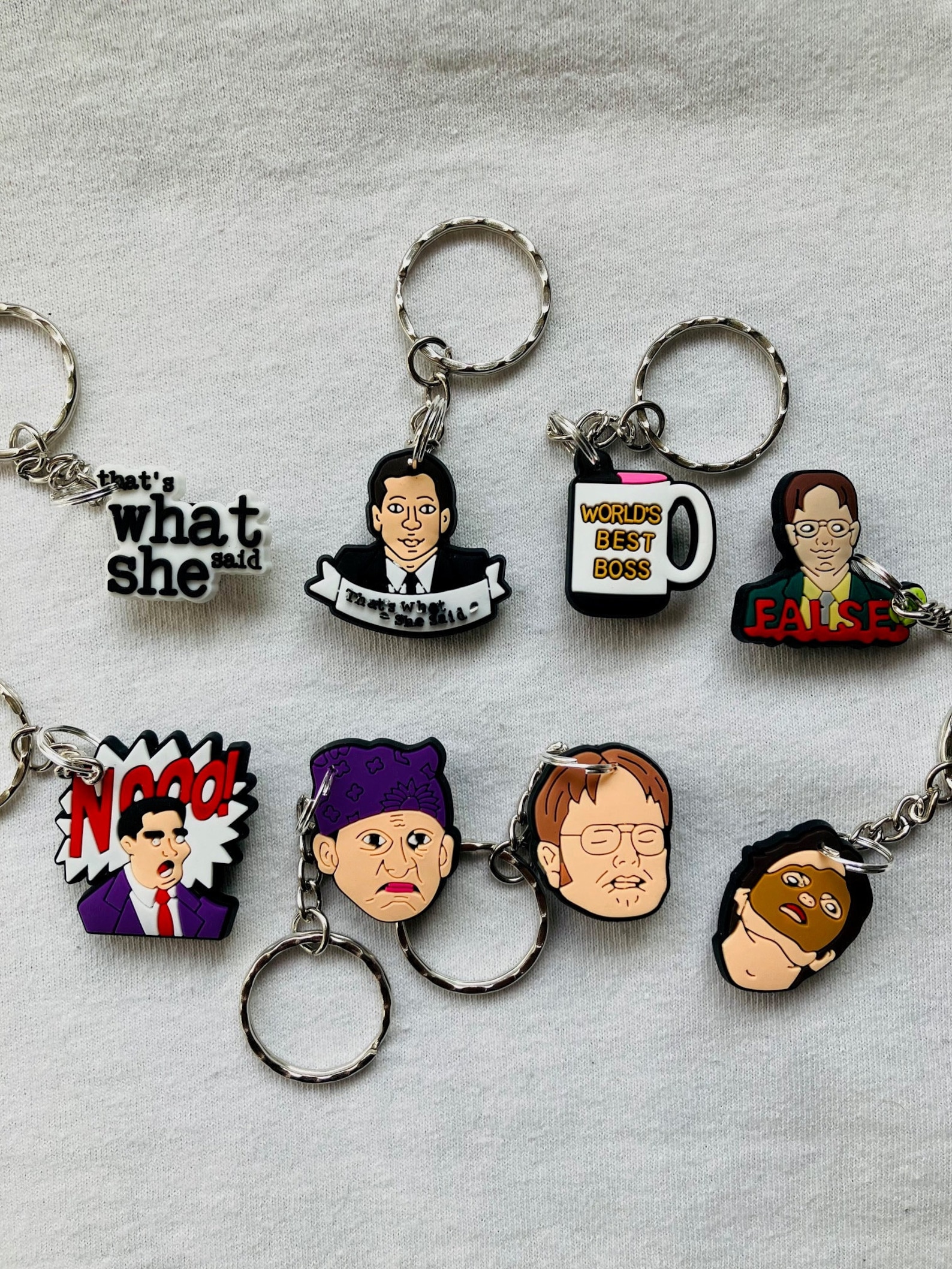 Dl Office Color Key Rings The Office US Themed Keyrings/keychains | Cartoon Cute Emo Kids Goth ...