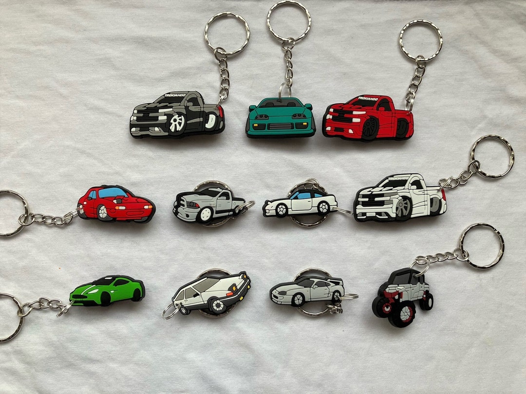 Sports Car and Truck Custom Keyrings/keychains Cars Sports Cars Fast