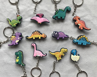 Dinosaur Keyrings/Keychains | cartoon cute emo kids goth fun jake finn japan kitsch 90s