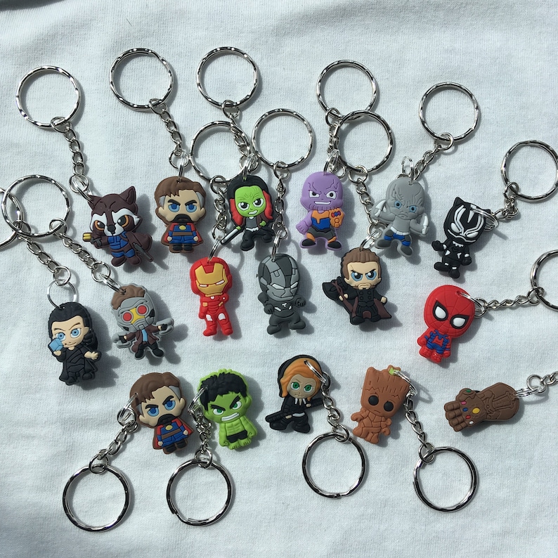 Avengers Marvel Keyrings/Keychains | cartoon guardians of galaxt s dc comic spiderman hulk end game 