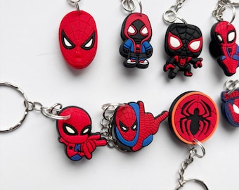 Spiderman Keyrings/keychains | Cartoon Cute Emo Kids Goth Fun