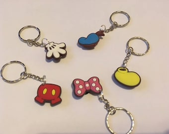Disney Keyrings/Keychains | cartoon cute emo kids goth fun jake finn japan kitsch 90s