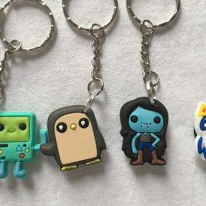 Adventure Time Keyrings/Keychains cartoon cute emo kids goth fun jake finn minec japan kitsch 90s image 2