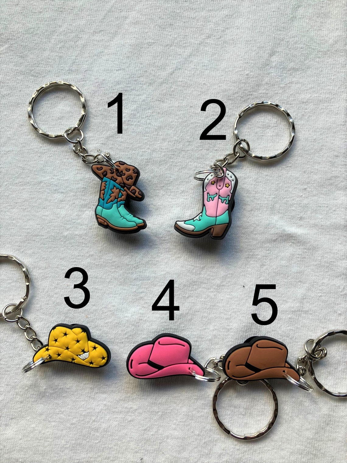Cowboy Key Rings Cowboy Cowgirl Keyrings/keychains | Cartoon Cute Emo Kids Goth Fun 80s ...