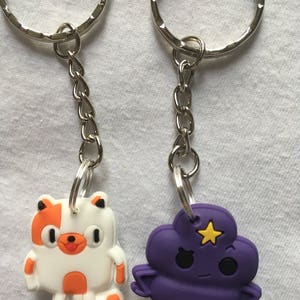 Adventure Time Keyrings/Keychains cartoon cute emo kids goth fun jake finn minec japan kitsch 90s image 3