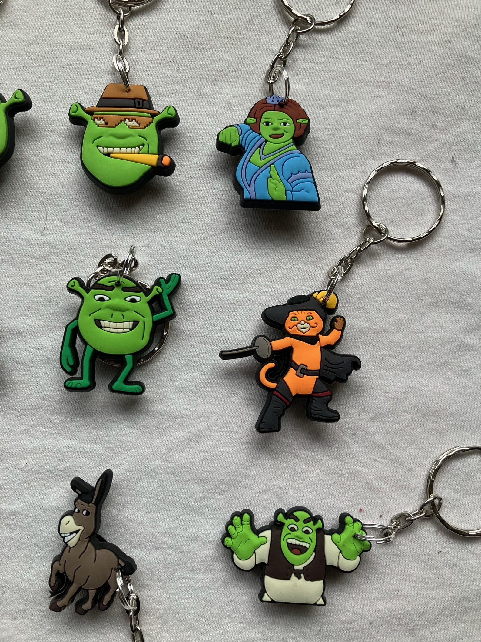 Shrek Keyrings/keychains | Cartoon Cute Emo Kids Goth Fun Kawaii ...