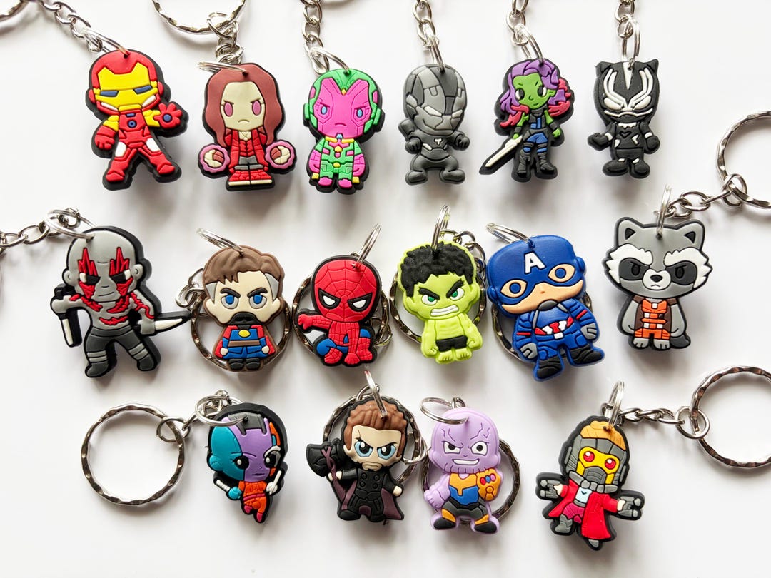 Avengers Marvel Keyrings/keychains | Cartoon Guardians of Galaxt S
