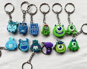 Monsters Inc Keyrings/keychains | Cartoon Cute Emo Kids Goth Fun
