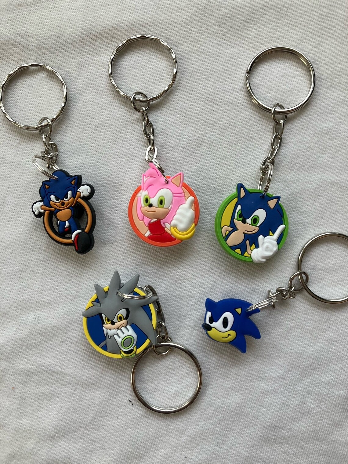 Fun Kids Key Rings Sonic the Hedgehog Keyrings/keychains | Cartoon Cute Emo Kids Goth Fun ...