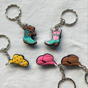 Cowboy Cowgirl Keyrings/Keychains | cartoon cute emo kids goth fun 80s 90s retro