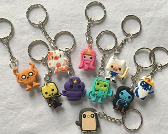 Adventure Time Keyrings/Keychains | cartoon cute emo kids goth fun jake finn minec japan kitsch 90s