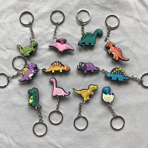 KeyringKrew Dinosaur Keyrings/Keychains | Cartoon Cute Emo Kids Goth Fun Jake Finn Japan Kitsch 90s