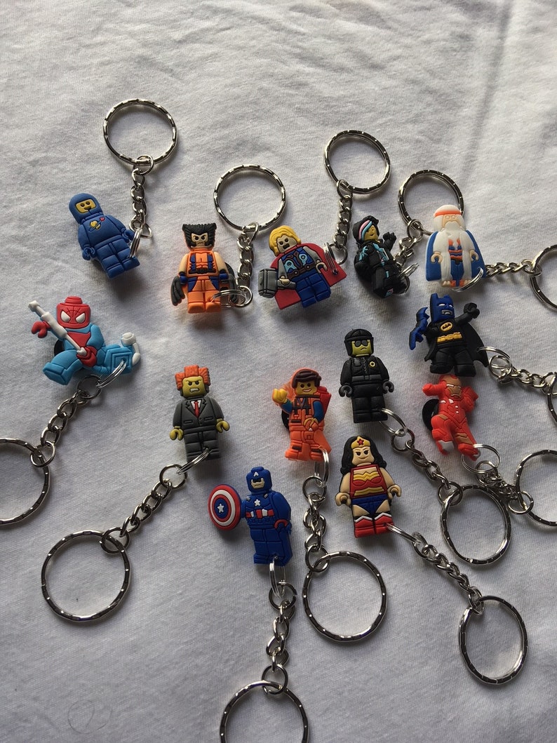 Lego Movie Avengers Keyrings/Keychains cartoon cute emo kids Etsy