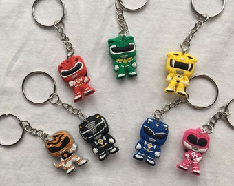 Power Rangers Keyrings/Keychains | cartoon cute emo kids goth fun jake finn minec japan kitsch 90s