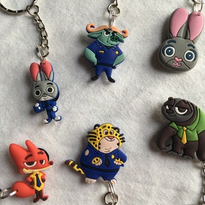 Zootopia Keyrings/Keychains | cartoon cute emo kids goth fun jake finn japan kitsch 90s