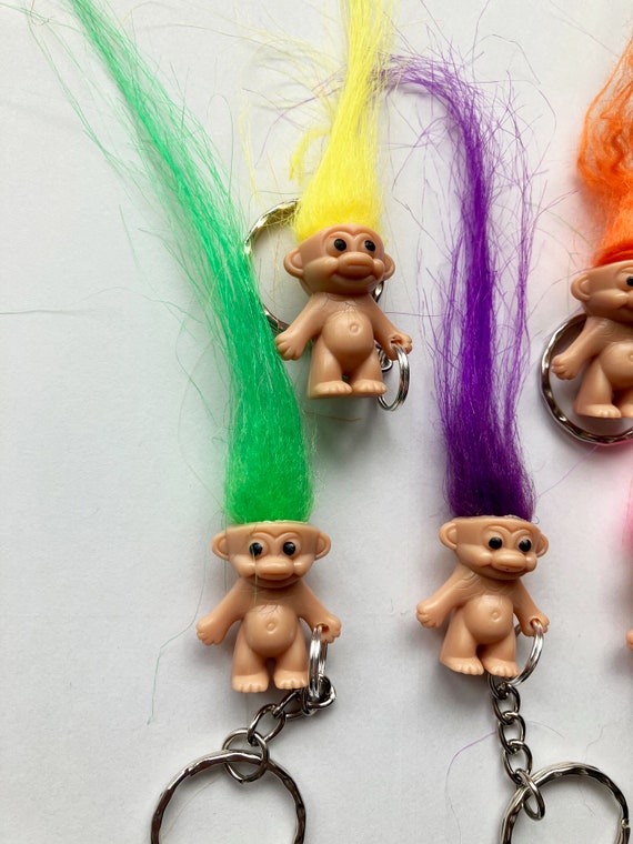 Troll Keyrings keychains Emo Cute Goth Hip Kitty Cat Retro 80s 90s