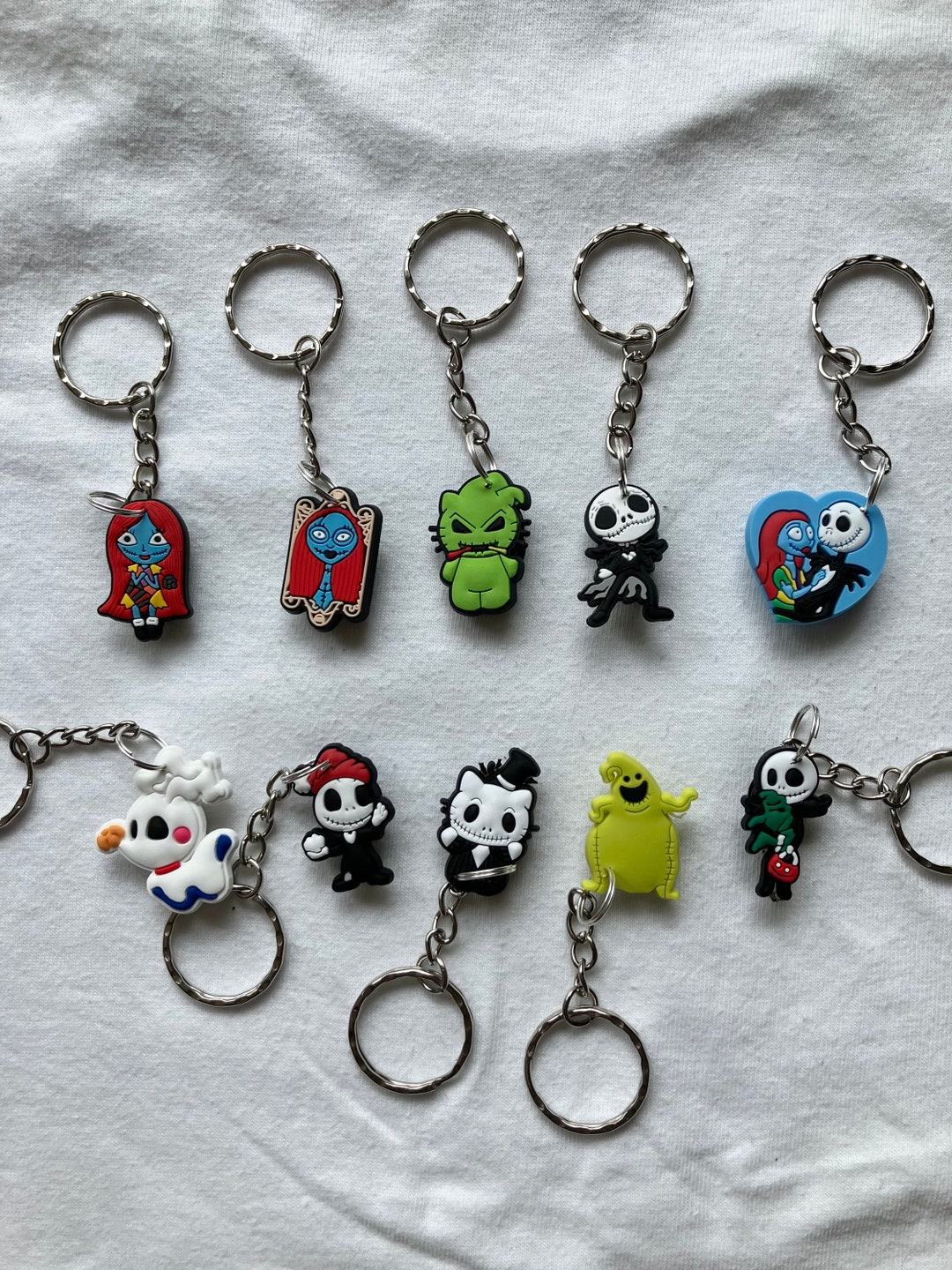 Nightmare Before Christmas Keyrings/keychains | Cartoon Cute Emo