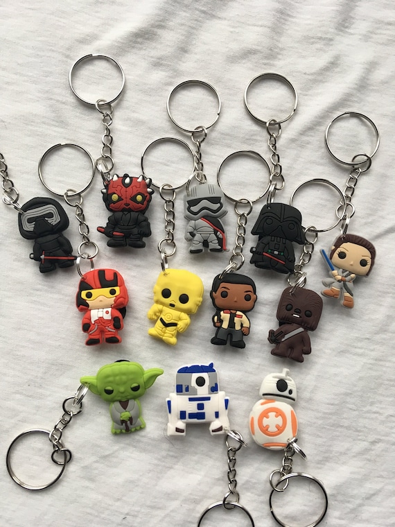 Star Wars Keyrings/keychains Cartoon Cute Emo Kids Goth Fun Jedi Darth  Vader Sci Fi Sci FX Wookie A 