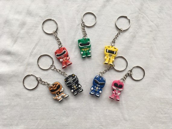 KeyringKrew Power Rangers Keyrings/Keychains | Cartoon Cute Emo Kids Goth Fun Jake Finn minec Japan Kitsch 90s