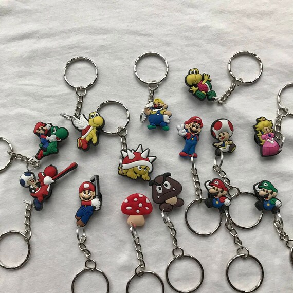Mario Nintendo Keyrings Keychains Cartoon Cute Emo Kids Goth Etsy
