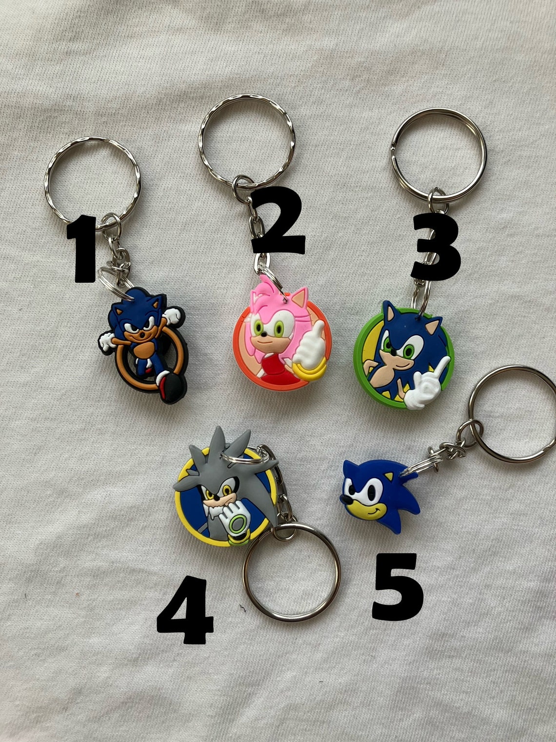 Fun Kids Key Rings Sonic the Hedgehog Keyrings/keychains | Cartoon Cute Emo Kids Goth Fun ...