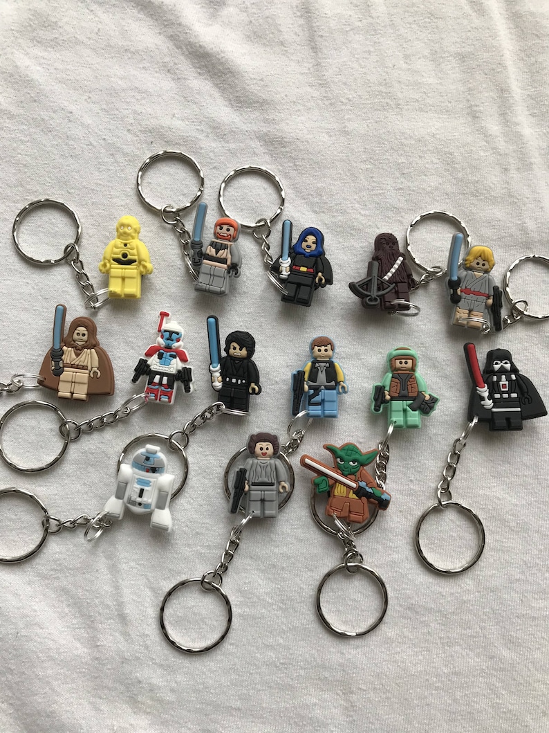 Star Wars Lego Custom Keyrings/Keychains cartoon cute emo Etsy