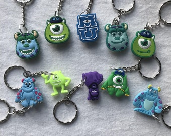 Monsters Inc Keyrings/Keychains | cartoon cute emo kids goth fun Disney Sulley japan kitsch 90s