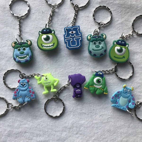 Monsters Inc Keyrings/Keychains | cartoon cute emo kids goth fun Disney Sulley japan kitsch 90s